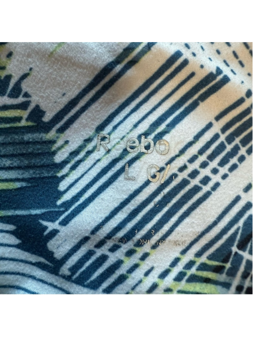 Reebok women’s printed revolve high rise Capri leggings side pockets size large - Picture 10 of 10